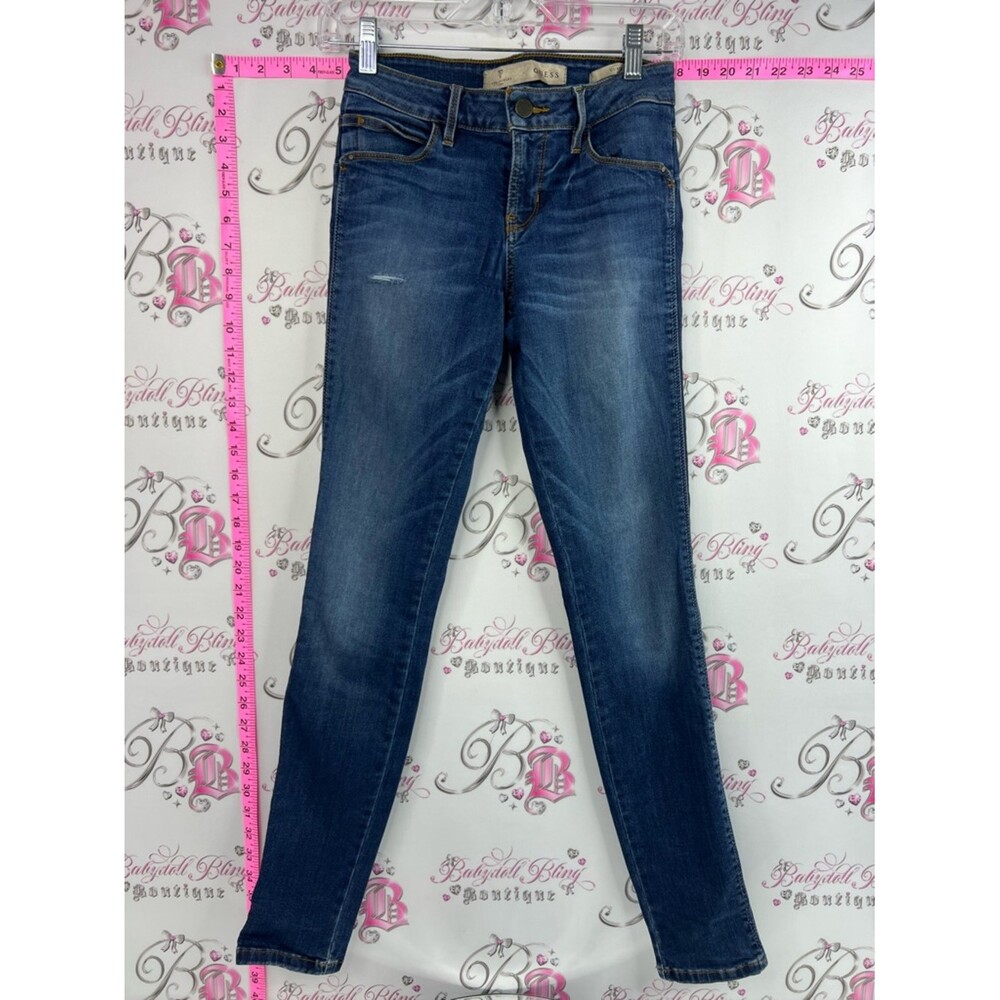 Guess jeans stretchy skinny leg Women’s Skinny Jeans in Dark Blue